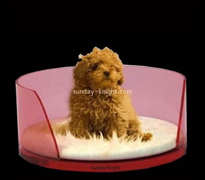 Custom wholesale acrylic round pet dog bed PCK-163