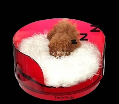 Custom wholesale acrylic round dog bed PCK-164