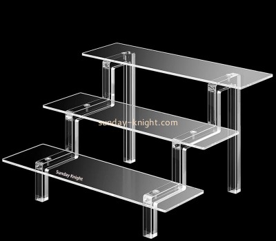 Custom wholesale acrylic 3 tiers display risers ODK-1204