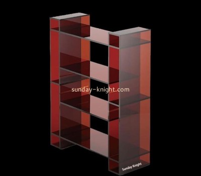 Custom wholesale acrylic 4 tiers book rack ODK-1207