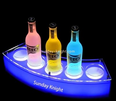 Custom wholesale acrylic bar luminous liquor shelf LDK-148