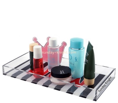 Wholesale custom acrylic makeup catchall tray STK-317