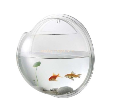 Wholesale custom acrylic wall hanging betta fish tank FTK-076