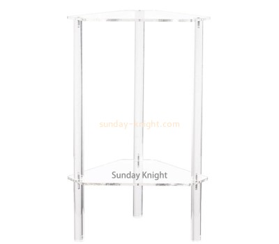 Wholesale custom acrylic 2-tier triangle end table AFK-382