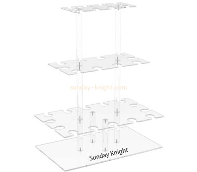 Wholesale custom acrylic 3-tier glasss holder stand WDK-261