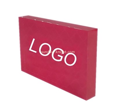 Wholesale custom acrylic logo block ABK-264