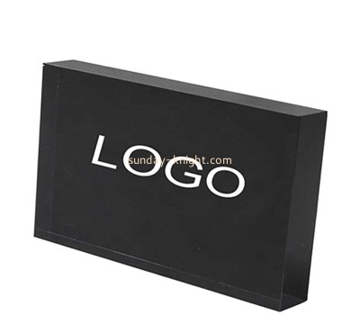 Wholesale custom acrylic logo sign block ABK-265