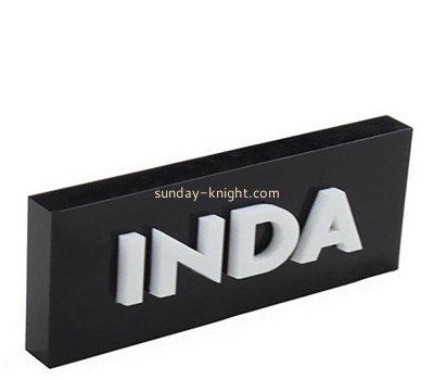 Wholesale custom plexiglass brand sign block ABK-269