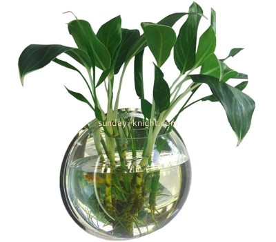 Wholesale custom acrylic hanging creative flower pot FTK-078