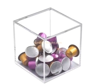 Wholesale custom acrylic coffee pod storage box FSK-252