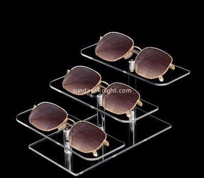 Wholesale custom acrylic retail 3 tiers sunglasses display risers SDK-116