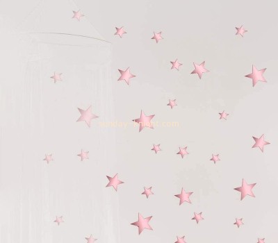 Wholesale custom acrylic DIY wall stars mirror stickers MAK-137