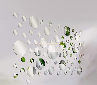 Wholesale custom acrylic wall round dots mirror stickers MAK-144