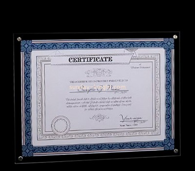 Wholesale custom acrylic wall certificate frame APK-102