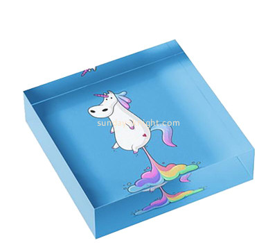 Wholesale custom plexiglass UV printing cartoon block ABK-273