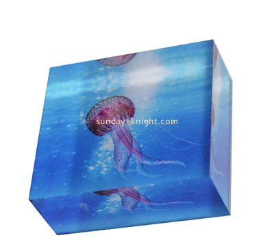 Wholesale custom acrylic UV printing photo block ABK-279