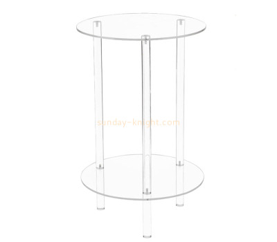 Wholesale custom acrylic 2-tier multifuntional round table AFK-398