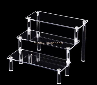 Wholesale custom acrylic 3-tier sandal display riser SSK-071